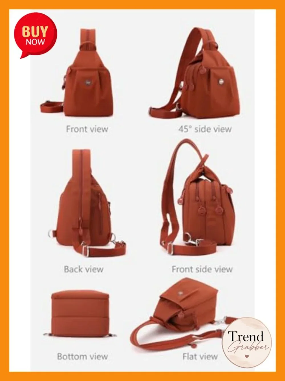 3-in-1 Convertible Anti-Theft Tote Backpack RFID Water-Resistant Oxford